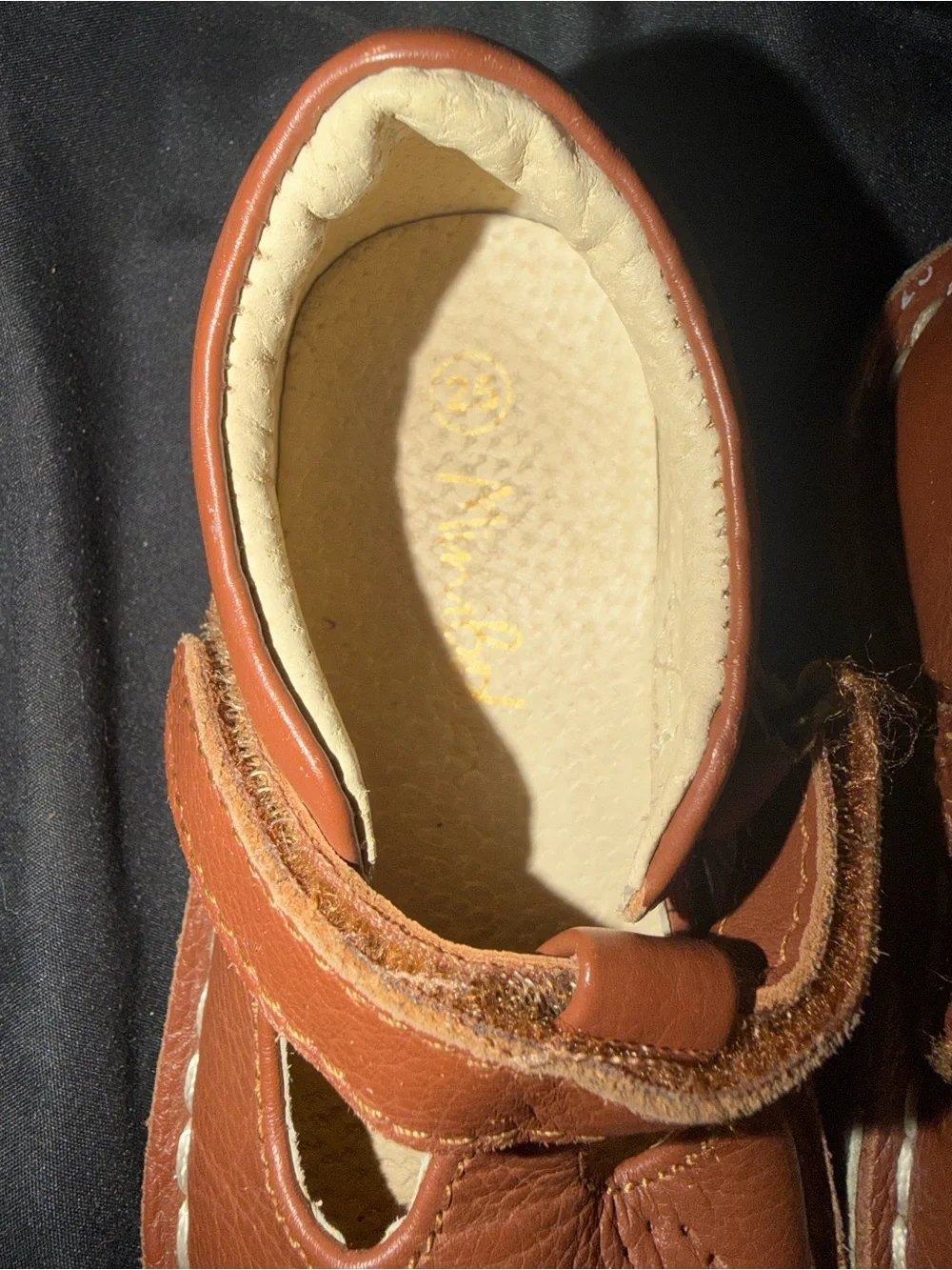 Mini Boden Girls US 9 Brown T Bar Flats Shoes UK 25 Maryjanes